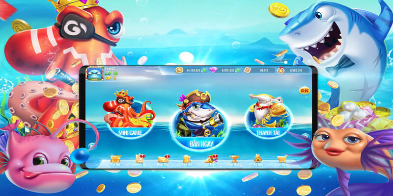 Cấp độ chơi trong game Bắn cá